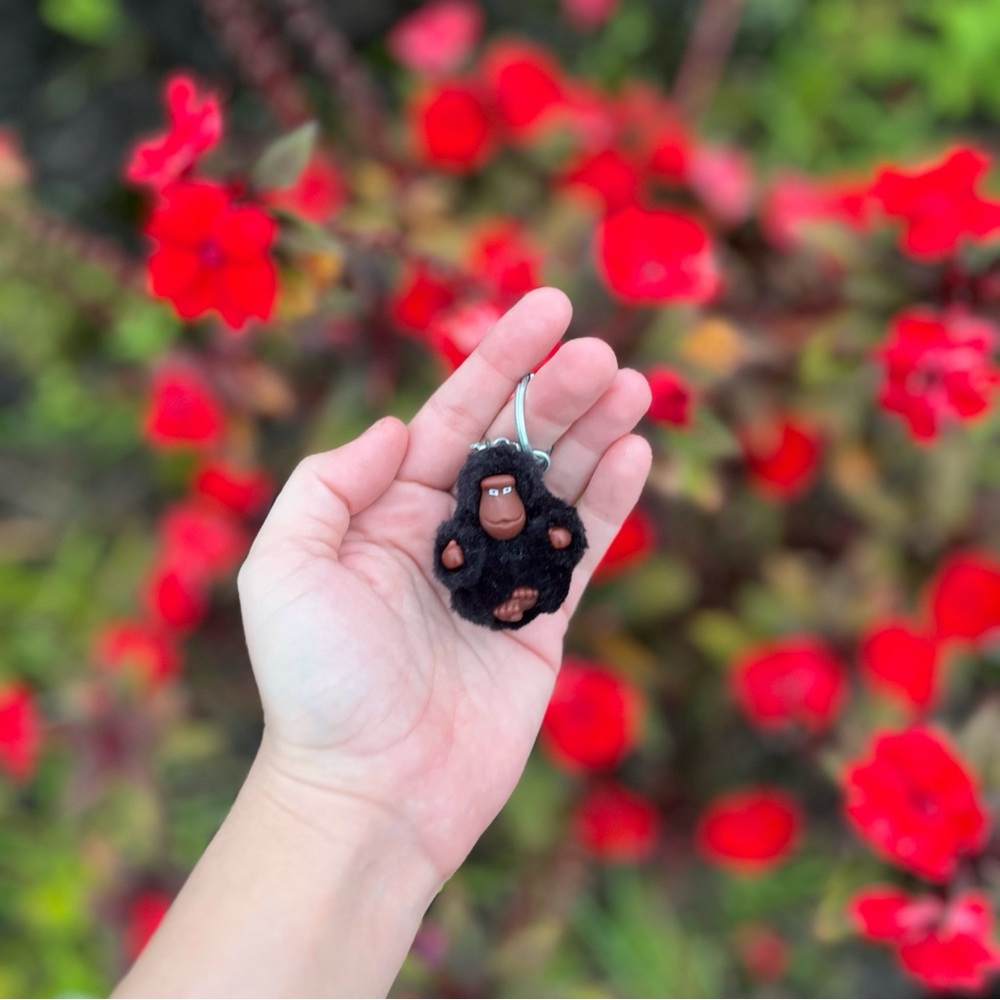 Kipling Daniel Black Gorilla Keychain